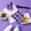 Miniatyrbild 4 av 7: Sminkborsthållare Kosmetisk förvaringslåda LILA 1 1 purple 1-1