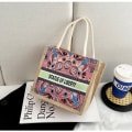 Miniatyrbilde 1 av 10: Totebag av lin Allsidig håndveske D D D