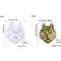Miniatyrbillede 2 af 5: 3D Ulvehoved Dyr Silikone Resin Forme Store Dyr Resin