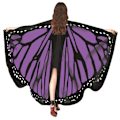 Miniatyrbild 1 av 10: Butterfly Cape Butterfly Wings Sjal 06 06 06