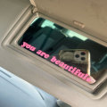 Pikkukuva 6 / 8: Rearview Mirror Decal Autopeilitarrat PINK pink