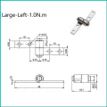 Miniatyrbilde 3 av 8: 360 graders dreiemomenthengsel Lite metalldempende hengsel 3 3 3