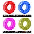 Pikkukuva 4 / 10: 4kpl Insert Foam Wheel Renkaat Foam RED red