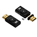 Miniatyrbillede 1 af 10: HDTV 2.1 Converter Magnetisk stik HØJRE BØJ SORT HØJRE Right Bend Black