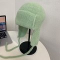 Miniatyrbillede 1 af 10: Vintervarmerhuer Strikket Trapper Hat GRØN Green