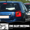Miniatyrbilde 2 av 7: 2 sett hodeskalle og bein metall emblem dekaler 3D metall merke Gold