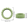 Pikkukuva 2 / 10: 8 kpl / set Matkalaukkujen pyörän kengät Matkalaukun pyörien suoja Green 8Pcs-8Pcs