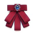 Fluga Rosett Broscher VINRÖD Wine red
