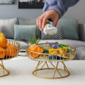 Miniatyrbillede 8 af 10: Frugtbakke Dim Sum Fad BLACK&GULD L Black&Gold L
