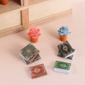 Miniatyrbillede 8 af 10: 1:12 Skala Dollhouse Miniatures Mini Bogreol GUL Yellow