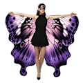 Miniatyrbild 9 av 10: Butterfly Shawl Cape Faire Butterfly Wings C C C