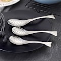 Miniatyrbillede 9 af 10: Dessertske Forgyldt ske SORT L Black L