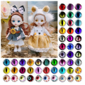 Miniatyrbild 6 av 10: 20 st/10 par Eyes Crafts Eyes Puppet Crystal Eyes 20MM-FÄRG 20mm-color random