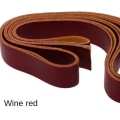 Miniatyrbillede 7 af 10: 10 Meter Læderrem Strip DIY Læder Craft VINRØD Wine Red