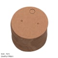 Miniatyrbild 1 av 10: 100st Displaykort Blank Display Stativ RUND BRUNT RUND BRUNT Round Brown