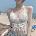 Miniatyrbilde 4 av 10: Kort Tank Top Dame Undertøy #2-APRIKOS #2-Apricot