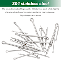 Miniatyrbillede 3 af 5: 160 stk Split Pin Stål Split Pin Fastener Clips