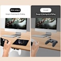 Miniatyrbild 9 av 10: Controller Stativ Hållare Gamepad Hållare VIT white