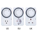 Miniatyrbilde 2 av 10: Elektrisk stikkontakt-timerbryter EU EU EU