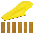 Miniatyrbillede 1 af 9: Micro Sander Kit Wet Dry Sandpapir Håndslibeblok