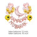 Miniatyrbillede 3 af 9: Eid Mubarak Balloner Bogstav Folieballoner 02 02