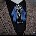 Pikkukuva 9 / 9: Cross Bowtie Shirt Tie WINE RED Wine red