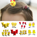 Miniatyrbillede 5 af 10: 10 stk Little Yellow Duck Plys hårnåle Spring Hårclips 04 04 04