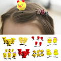 Miniatyrbillede 5 af 10: 10 stk Little Yellow Duck Plys hårnåle Spring Hårclips 07 07 07