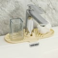 Miniatyrbilde 1 av 10: Kjøkkenkran Matte Svampavløpsstativ BEIGE beige