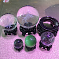 Miniatyrbild 8 av 10: Crystal Ball Display Stand Sphere Hållare NO.2 No.2