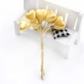 Miniatyrbillede 4 af 7: 10 stk/bundt kunstig blomster bundt simuleret kærlighedsblomst GULD Gold