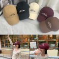 Miniatyrbillede 2 af 10: Mode Baseball Cap Brev Broderet Baseball Cap RØD Red
