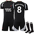 Miniatyrbilde 1 av 2: Arsenal Borte Fotballdrakt Barn Voksen 2024-2025 Nr. 8 Ødegaard 18