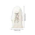 Miniatyrbillede 2 af 10: Opbevaringstaske til dansesko Bundle Mouth Velvet Bag E E E