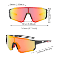 Pikkukuva 3 / 6: Polarisoidut aurinkolasit MTB Bike Protection Eyewear UV400 pyöräilylasit Orange-Gray	