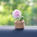 Miniatyrbillede 1 af 10: Håndvævede ornamenter Blomsterdekorationer i potte D D D