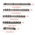 Miniatyrbillede 9 af 10: 2STK A5 Ringbind a5 Ringbind 6 Ring a5 Notebook 6-hullers Ringbind