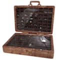 Miniatyrbillede 1 af 5: Rock Collection Box Crystal Display Case Gems Opbevaringsboks