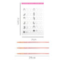 Miniatyrbillede 10 af 10: Practice Nails Nail Practice Sheet Akryl Practice Mat