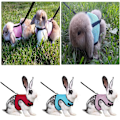 Miniatyrbillede 3 af 10: Kaninbrystsele snor Marsvin Kanin snor ROSE RED M rose red M