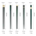 Pikkukuva 2 / 9: Alloy Chopsticks Japanilaisen keittiön syömäpuikot RED Red