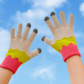 Miniatyrbild 6 av 10: Stickade yllehandskar Ridning Split Finger Handskar C C C