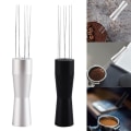 Miniatyrbillede 3 af 10: Nåle Kaffe Tamper Espresso Pulver Omrører SORT Black