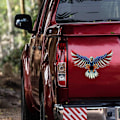 Pikkukuva 3 / 6: Bald Eagle Car Decals American Flag Pattern Car Decal -tarra