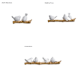 Miniatyrbillede 2 af 9: 3D Resin Bird Hangers Resin Bird Nøglekrog 4 FUGLE 4 FUGLE 4 Birds