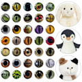 Miniatyrbild 4 av 10: 20st/10 par Eyes Crafts Eyes Puppet Crystal Eyes 16MM-FÄRG 16mm-color random