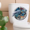 Pikkukuva 5 / 9: 3D Infauna WC-tarrat Vivid Sea Life Decals TURTLE TURTLE turtle