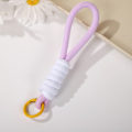Miniatyrbillede 5 af 6: Flettet Nøglering Anti Lost Knot Rope Strap 2 2 2