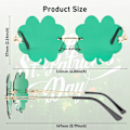 Miniatyrbild 3 av 10: Irish Shamrock Solglasögon St. Patrick's Day RECTANGLE RECTANGLE Rectangle
