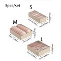 Miniatyrbillede 2 af 8: 3 stk/Sæt Opbevaringsboks Skab Organizer SORT black